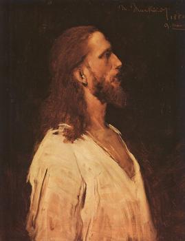 Mihaly Munkacsy : Study for Christ before Pilate